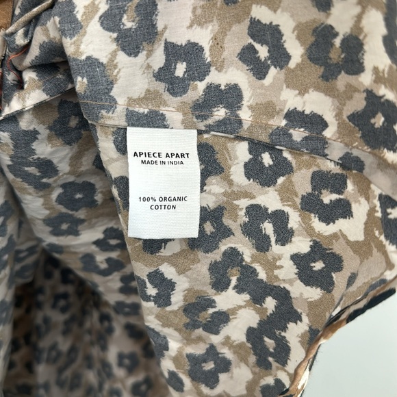 APIECE APART MANA MINI DRESS - LEOPARD BOUQUET - Picture 8 of 9